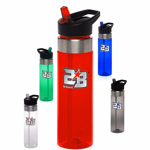 24 oz BPA Free Plastic Sports Bottle