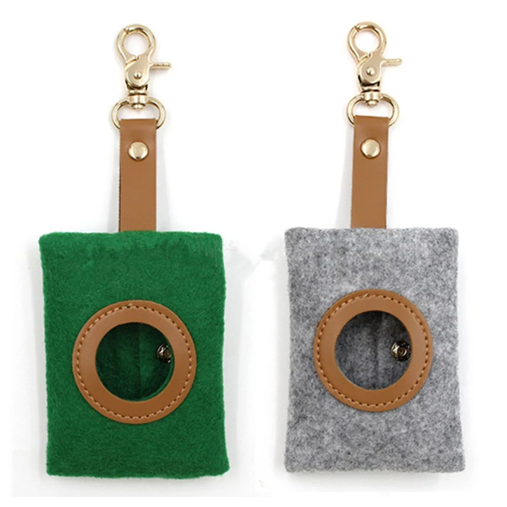 Felt Dog Poop Waste Bag Dispenser 1