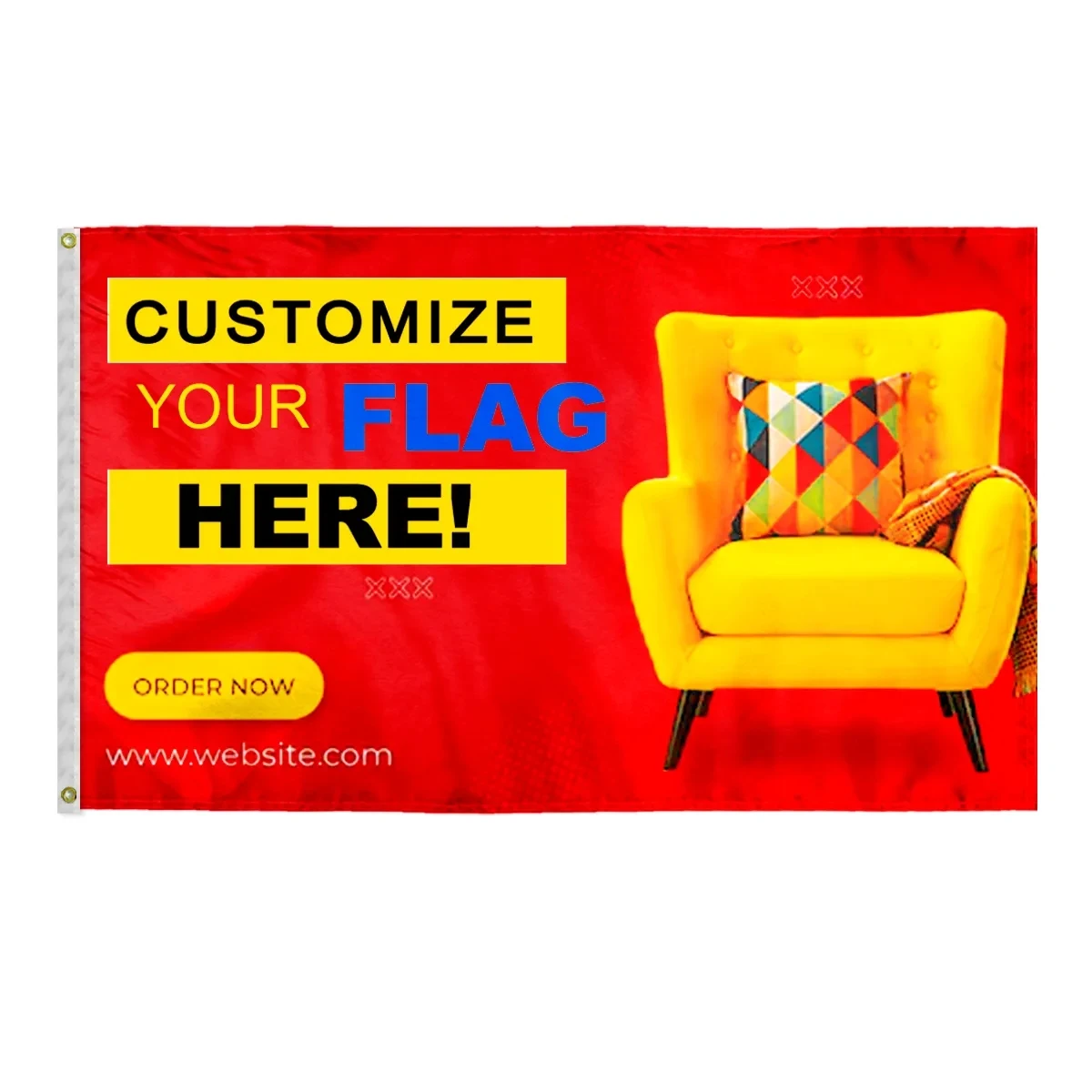 Custom Digital Print Flag 3' x 5' E-Poly 1