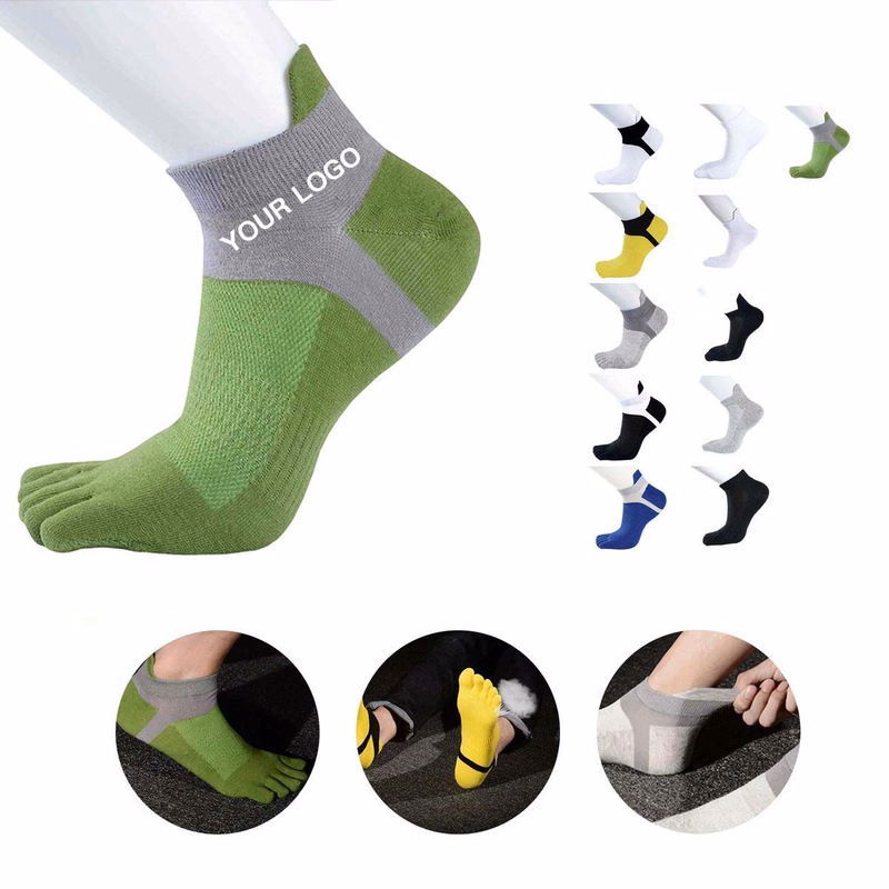 Moisture Resistant Sports Socks with Toe Design