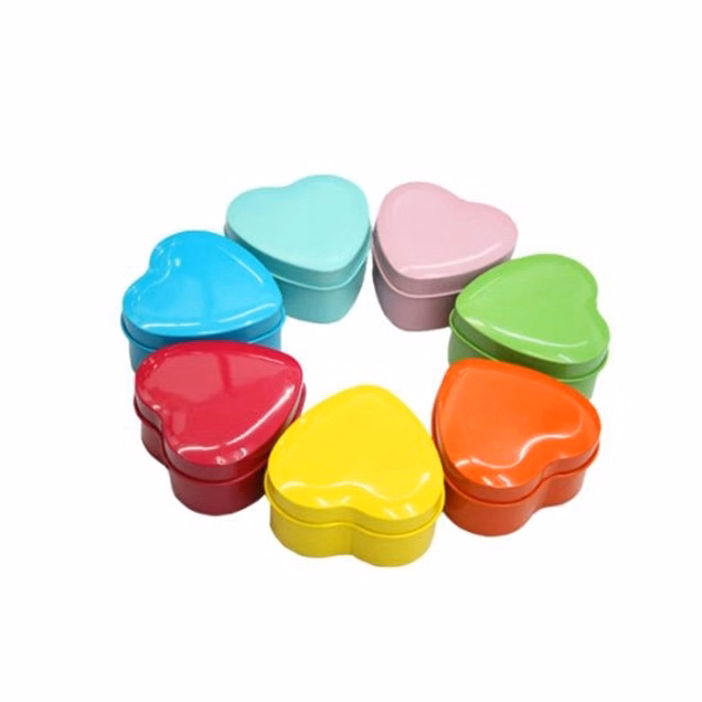 Heart Tin Box Container