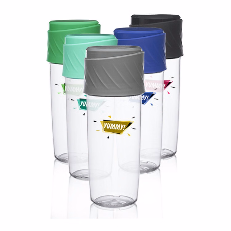 16 oz. Dual Sip-N-Snack Plastic Water Bottle