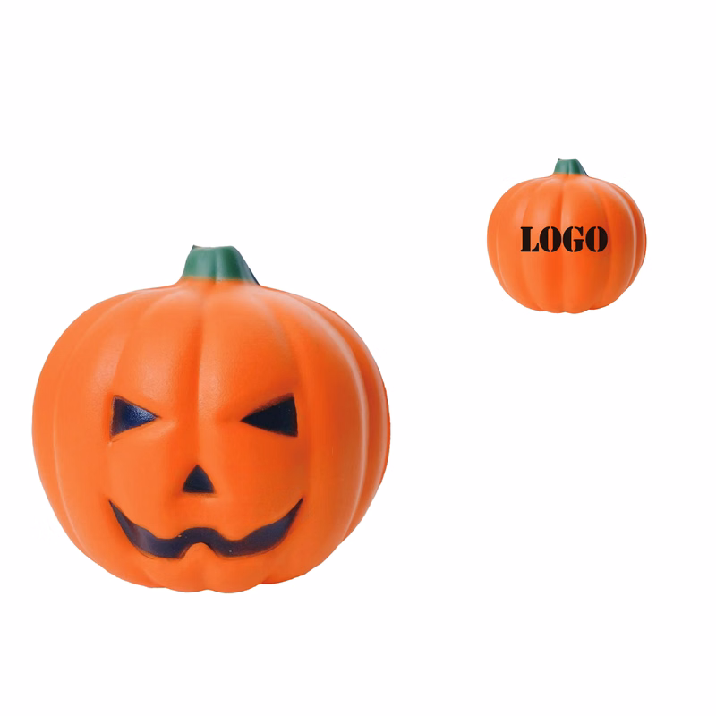 Pumpkin Shaped Stress Reliever Ball