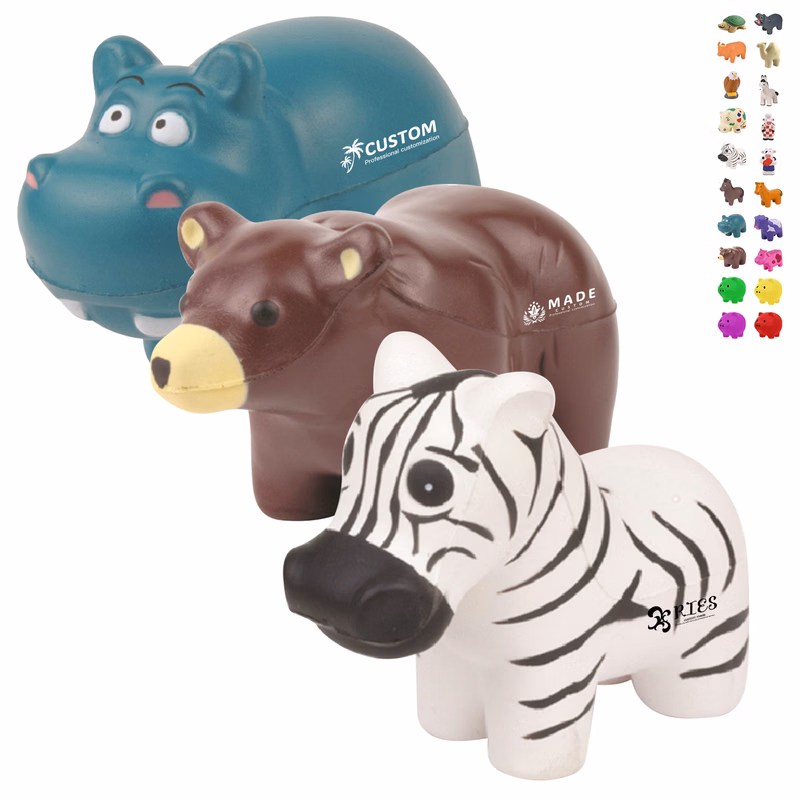 Custom 3D Shaped Stress Reliever PU Foam Squeeze Ball Toy