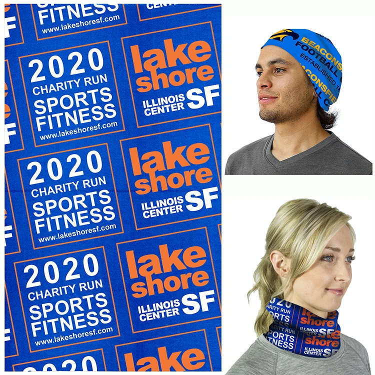 "THE FANDANA™" Full Color Sublimation Import Air Ship Full-Size Multi-Functional Gaiter & Headwear 1