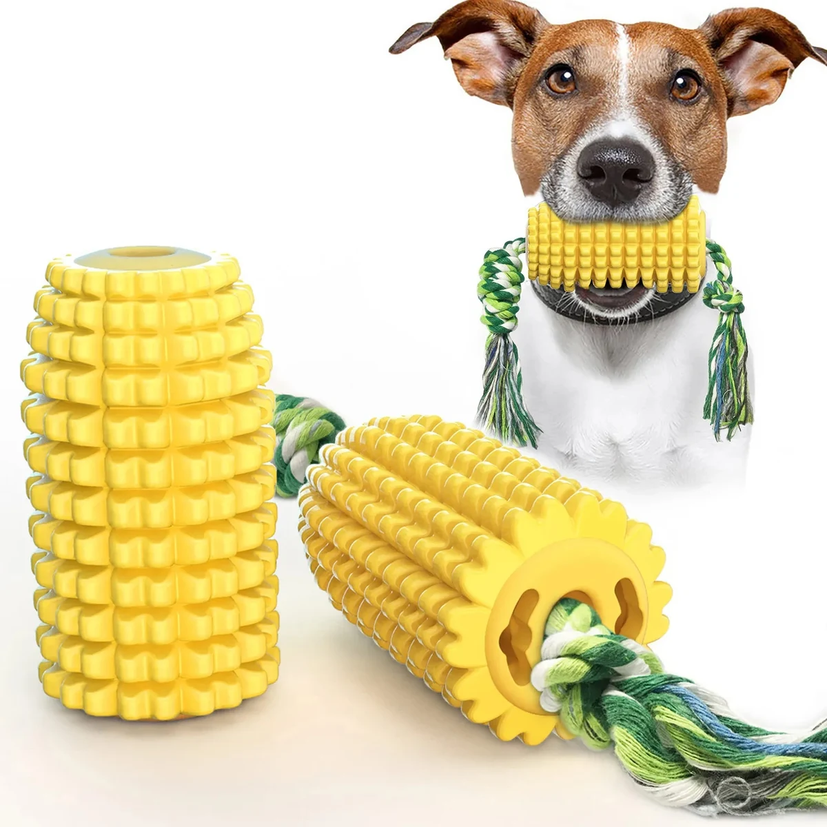 Pet Corn Sound Grinding Stick Dog Toothbrush Toy 1