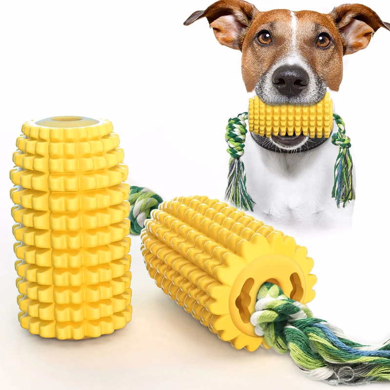 Pet Corn Sound Grinding Stick Dog Toothbrush Toy