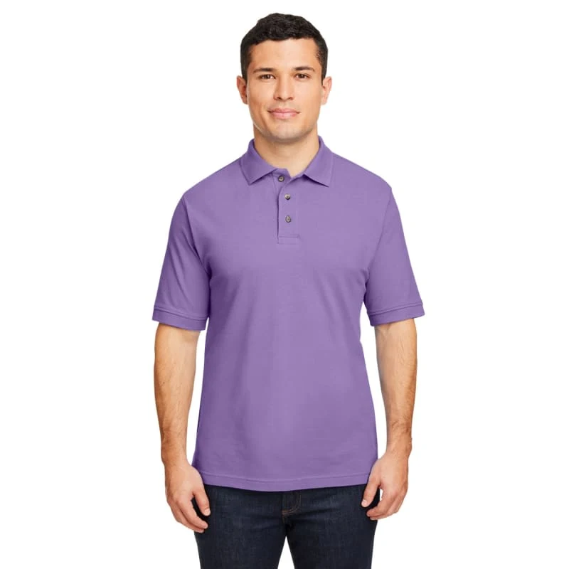 Harriton Mens 6 Oz. Ringspun Cotton Pique Short-Sleeve Polo 1