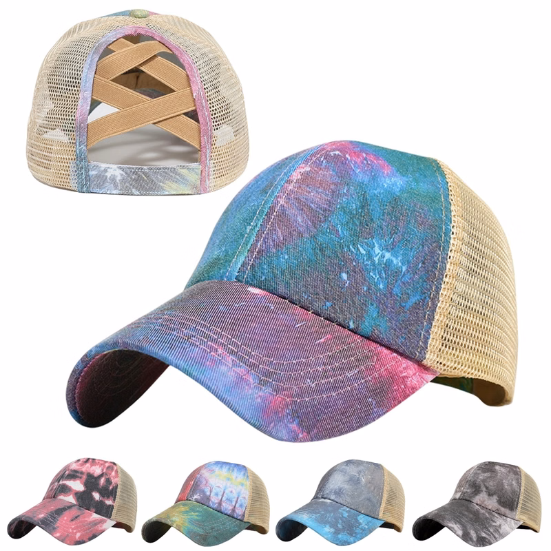 Tie-Dye Ponytail Baseball Cap