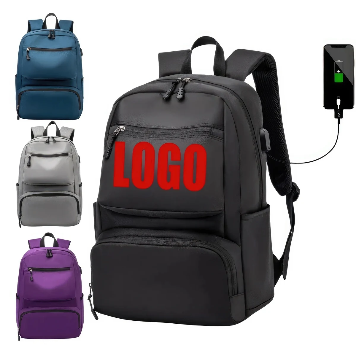 Mountaineering Leisure Travel Backpacks with USB 1