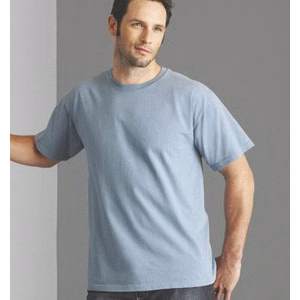Screen Printed G2000 100% Cotton Colored T-shirt