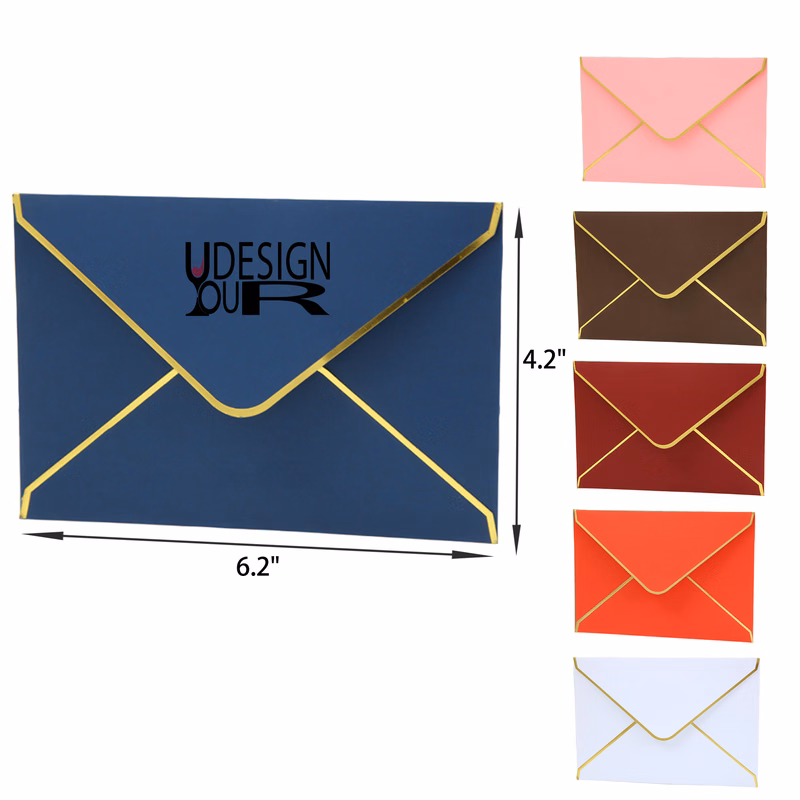 Stylish Foil Stamped Envelope Greeting Card