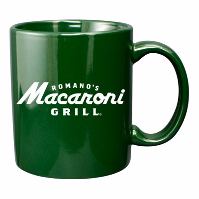 11 oz vitrified coffee mug - hunter green