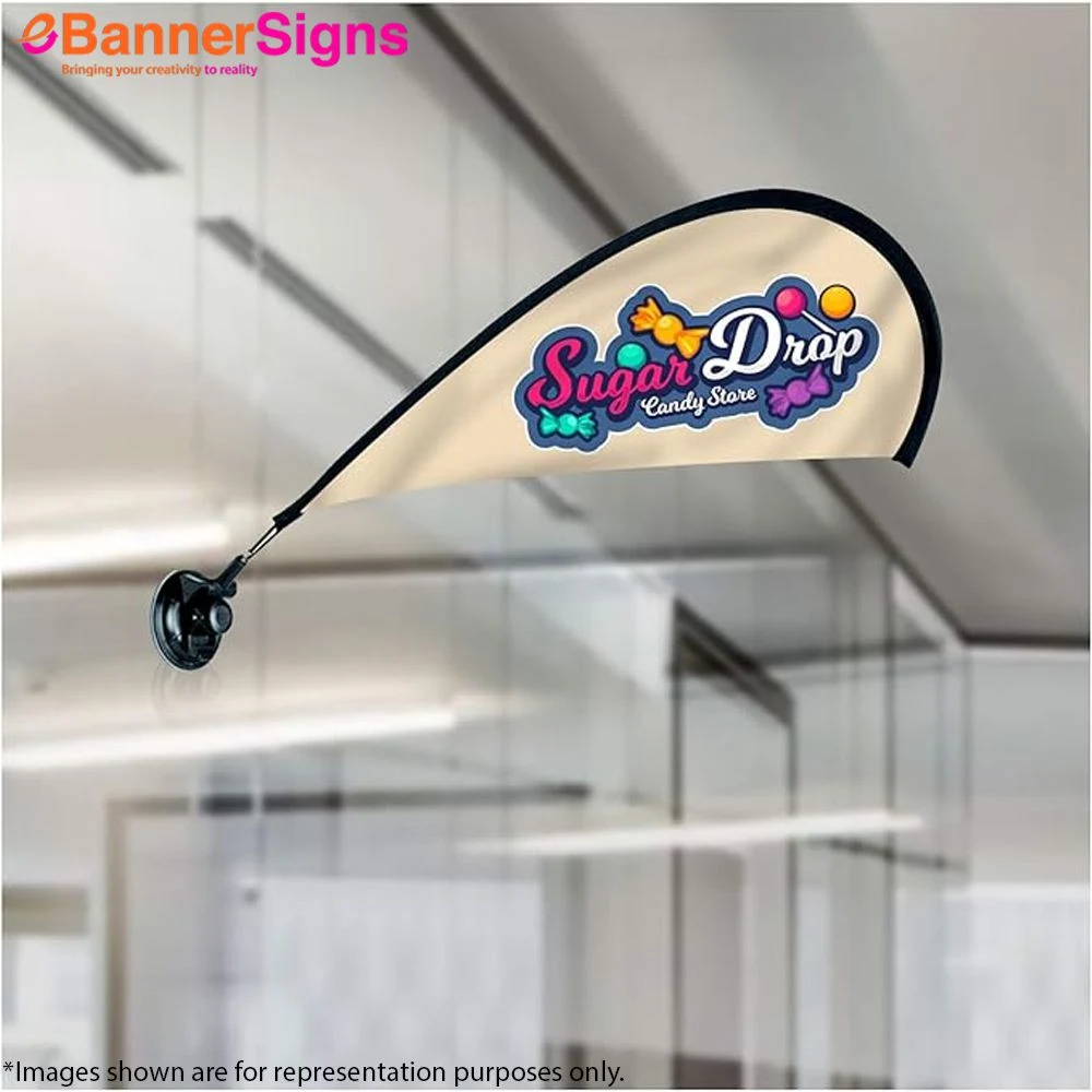 Teardrop Suction Cup Flag 1
