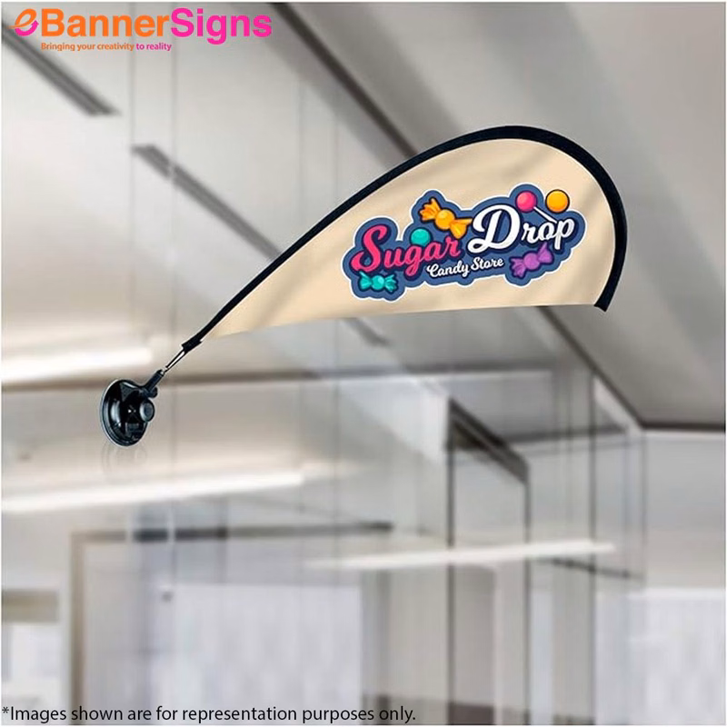 Teardrop Suction Cup Flag