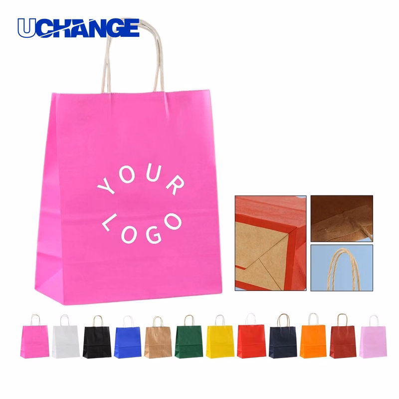 Kraft Paper Tote Bag Carrier Double Cup