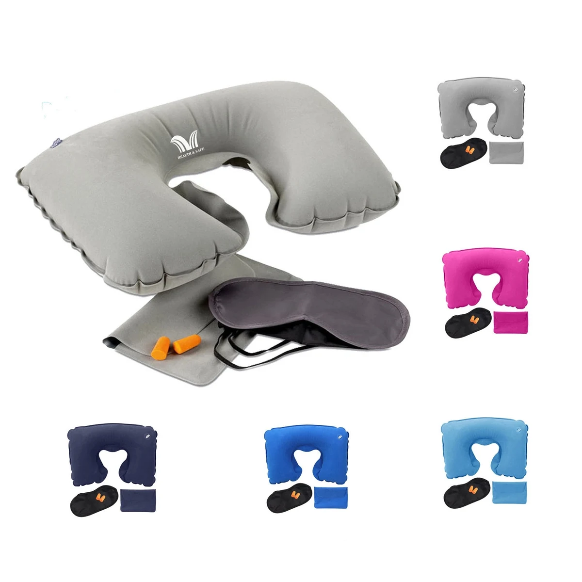 U-Shaped Portable Inflatable Travel Neck Pillow 1