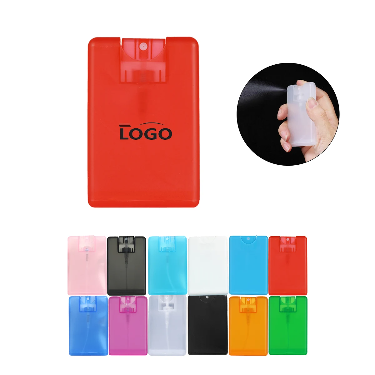 Portable Refillable Card Spray Bottle Plastic 1