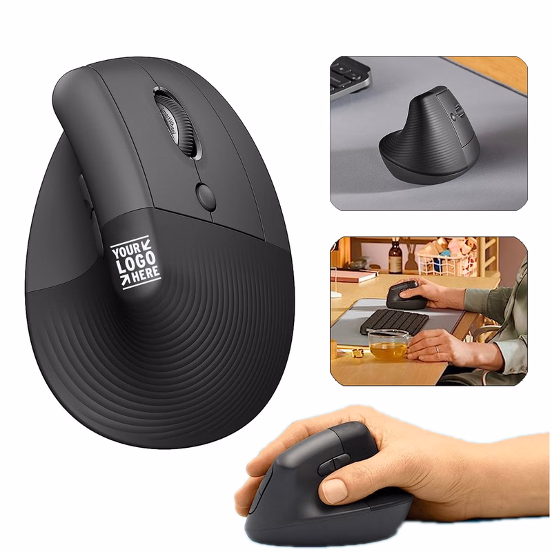 4 Buttons Wireless Quiet Click Bluetooth USB Logitech Lift Vertical Ergonomic Mouse