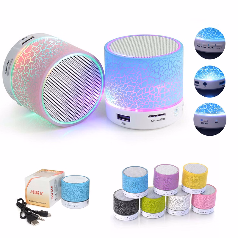 Mini LED Crack Bluetooth Speaker