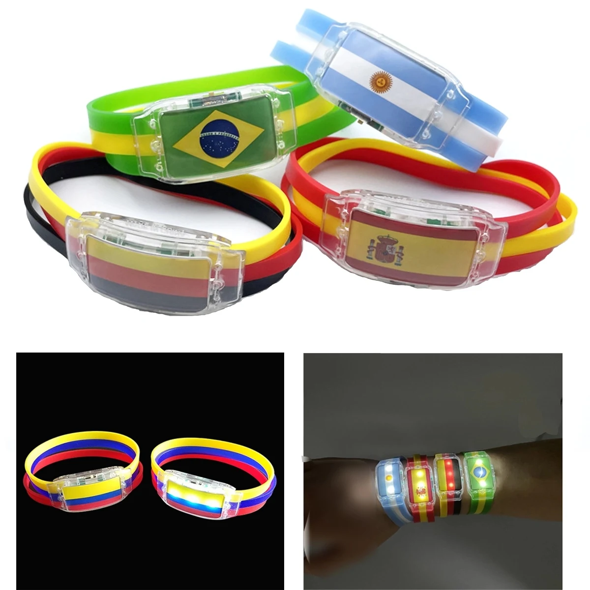 2022 World Cup Flag Led Wristband 1