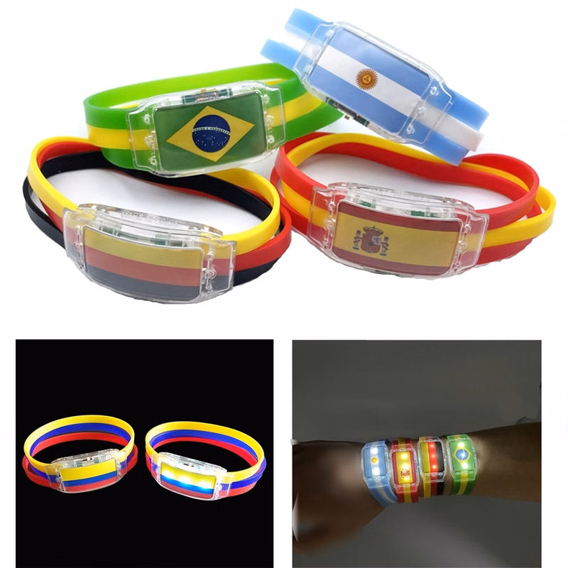 2022 World Cup Flag Led Wristband