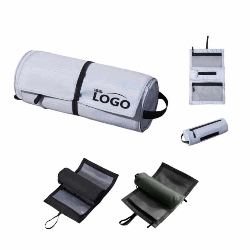 Polyester Roll-Up Portable Toiletry Bag