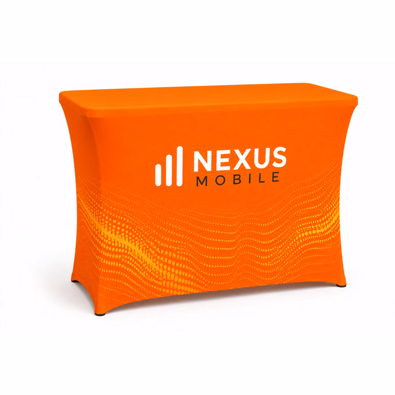 4' Spandex Stretch Table Cover, 42"H