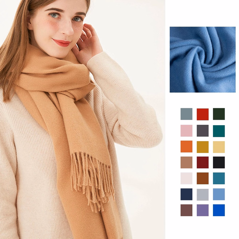 Imitation Cashmere Winter Pure Color Scarf