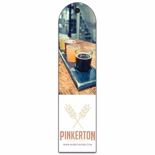 Plastic Bookmark - 1.75x7 Laminated with Round Tip & 1/4" Punch - 30 pt.