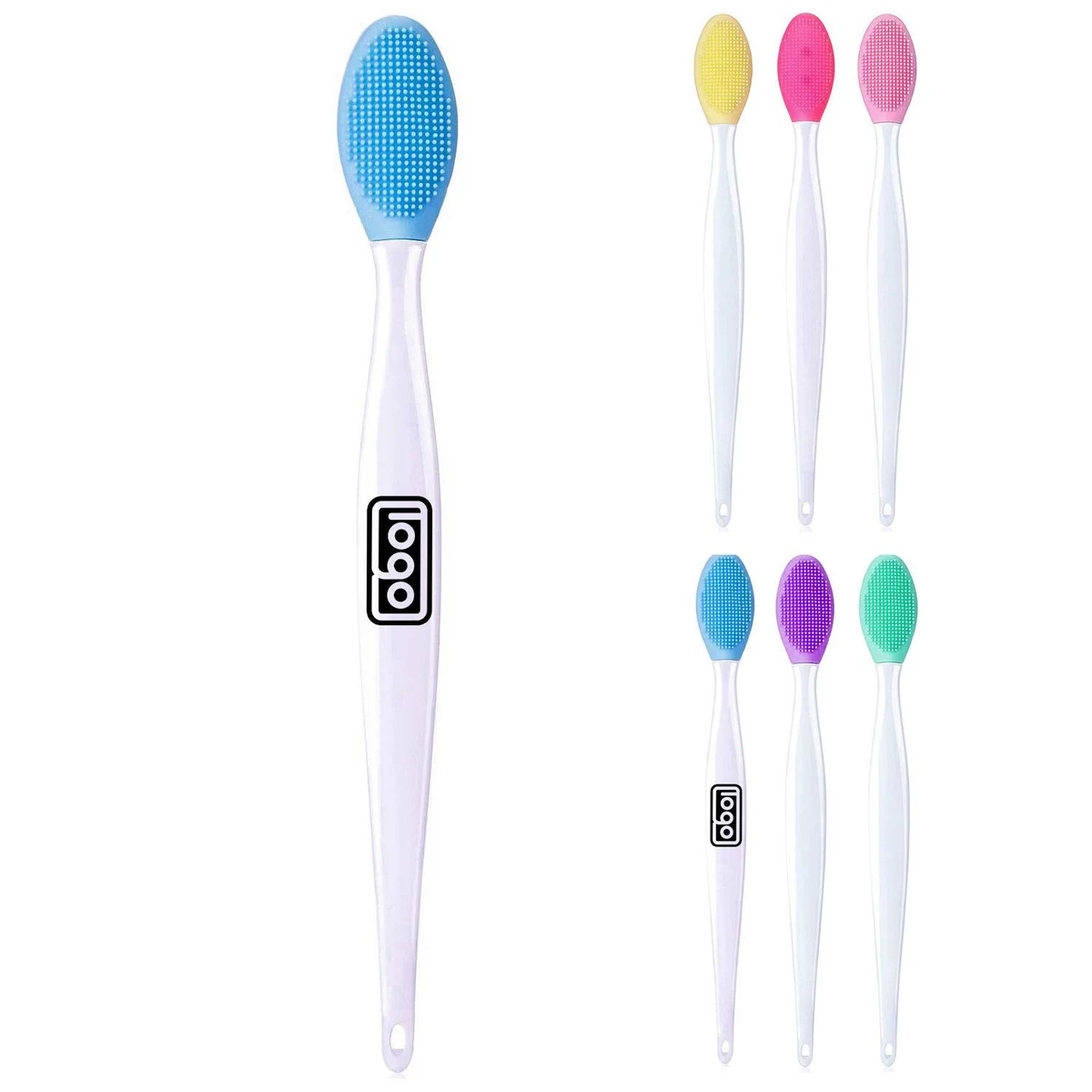 Rubber Double-Sided Facial Cleaning Nose Lips Brush 1