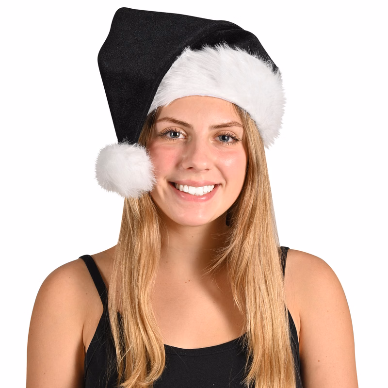 Black Santa Hat