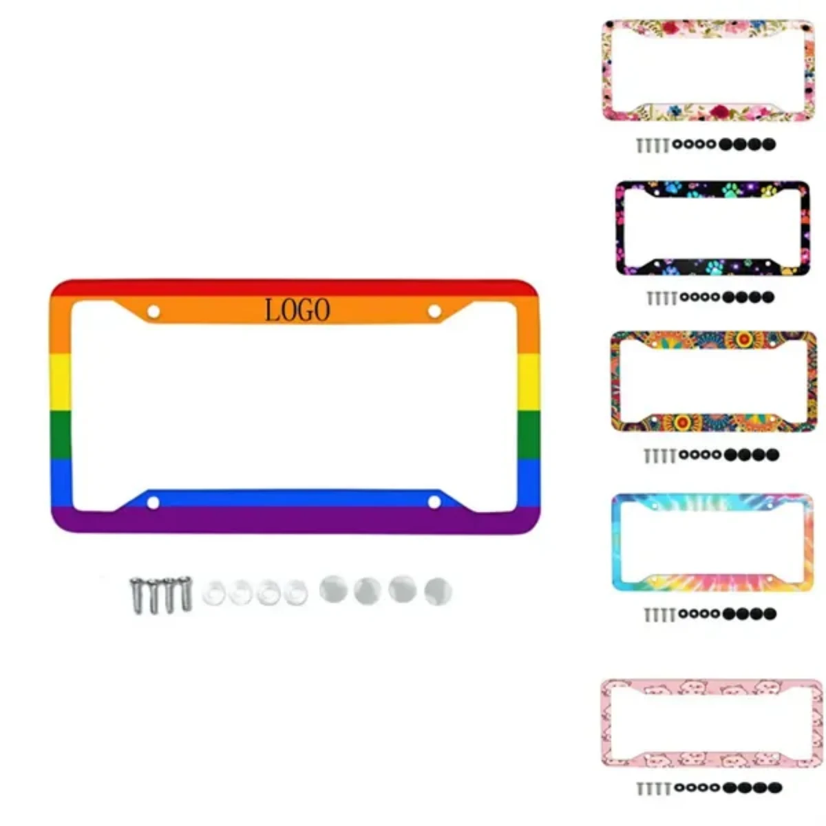 MOQ 50 Aluminum License Plate Frame 1
