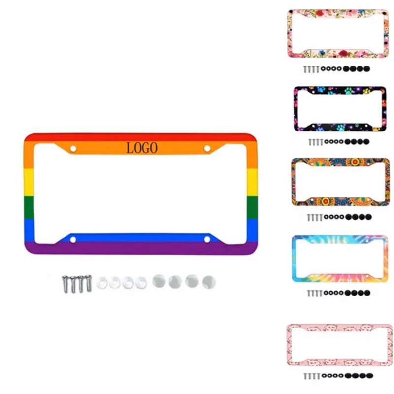 MOQ 50 Aluminum License Plate Frame