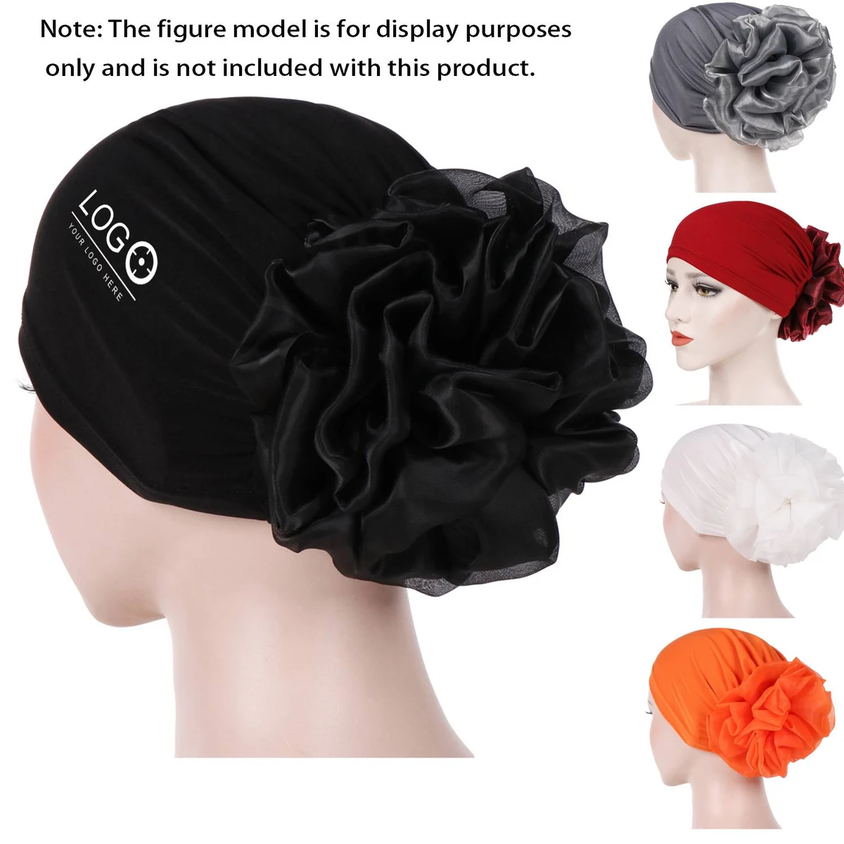 Women's Floral Stretch Turban Cap 1