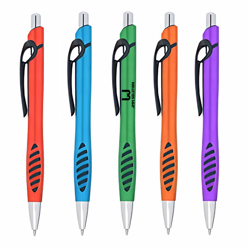 Metallic Color Plastic Retractable Ballpoint Pen