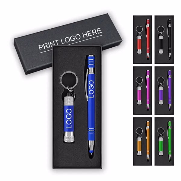 Maya Pen With Flashlight Keychain Gift Set