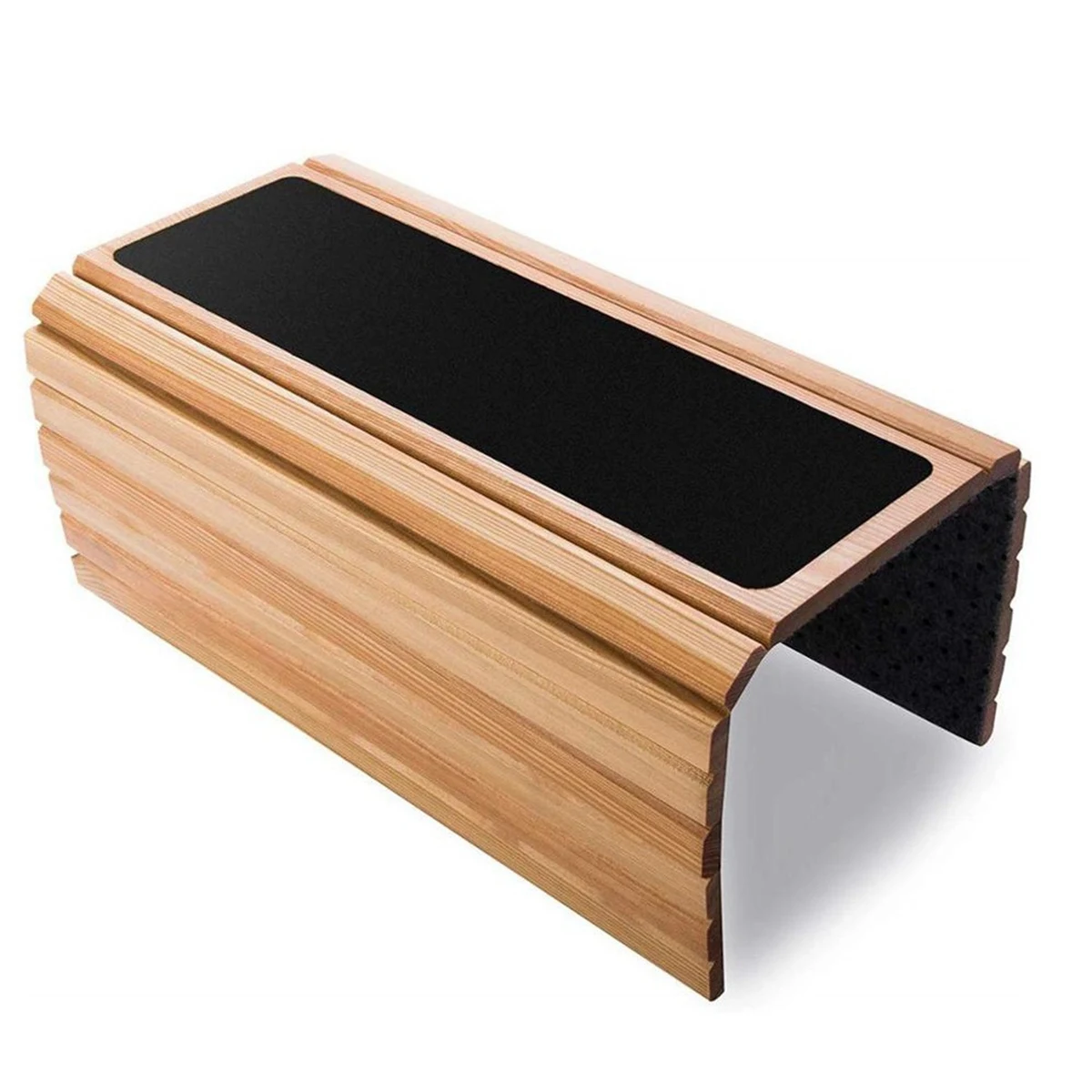 Foldable Bamboo Couch Arm Tray, promotional household item with logo imprint 1