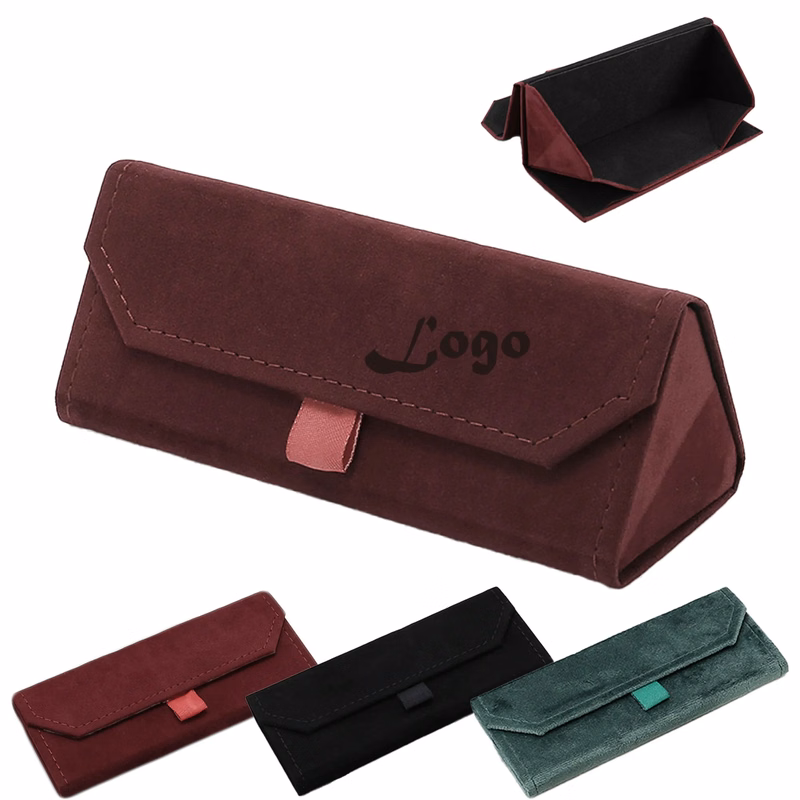 Plush Foldable Eyeglass Holder Case
