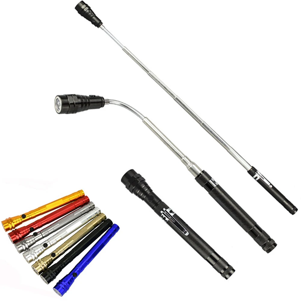 Telescopic Aluminum Flashlight With Magnet 1