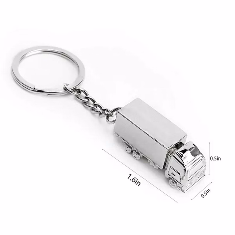 Metal Keychain in Mini Truck Shape