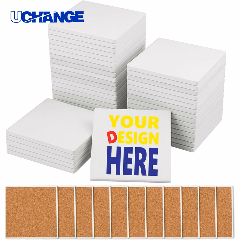 Full Color Square Ceramic Coaster Mat