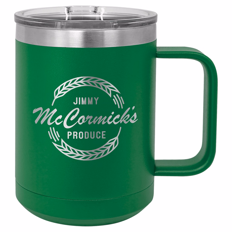 Polar Camel 15 oz. Green Vacuum Insulated Mug with Slider Lid