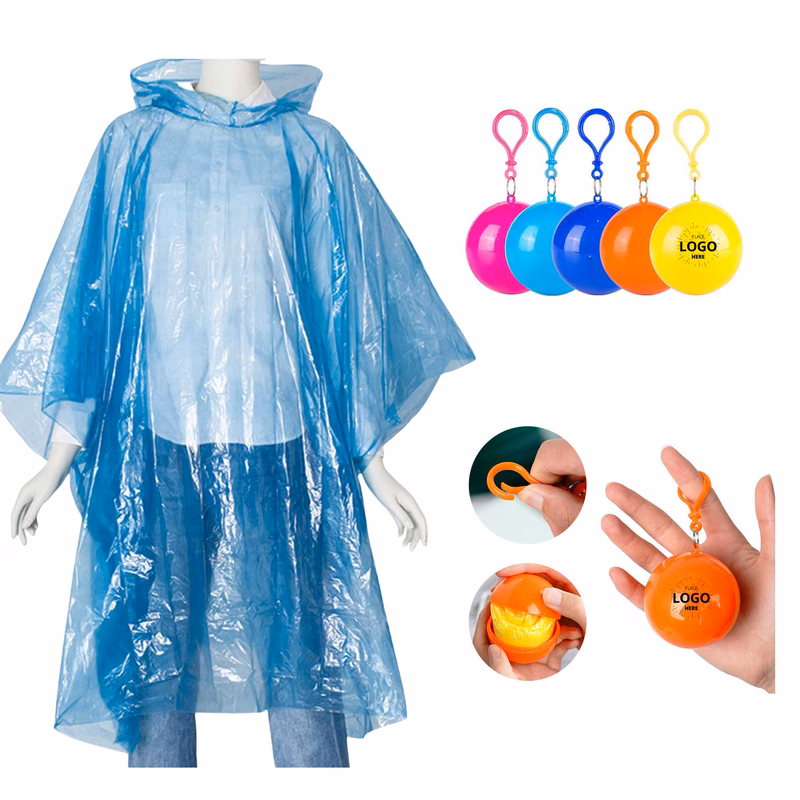 Disposable Rain Poncho Ball