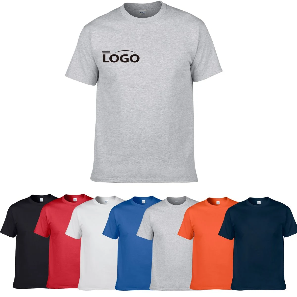 Cotton Short-sleeve Shirt Blank T-shirt 1