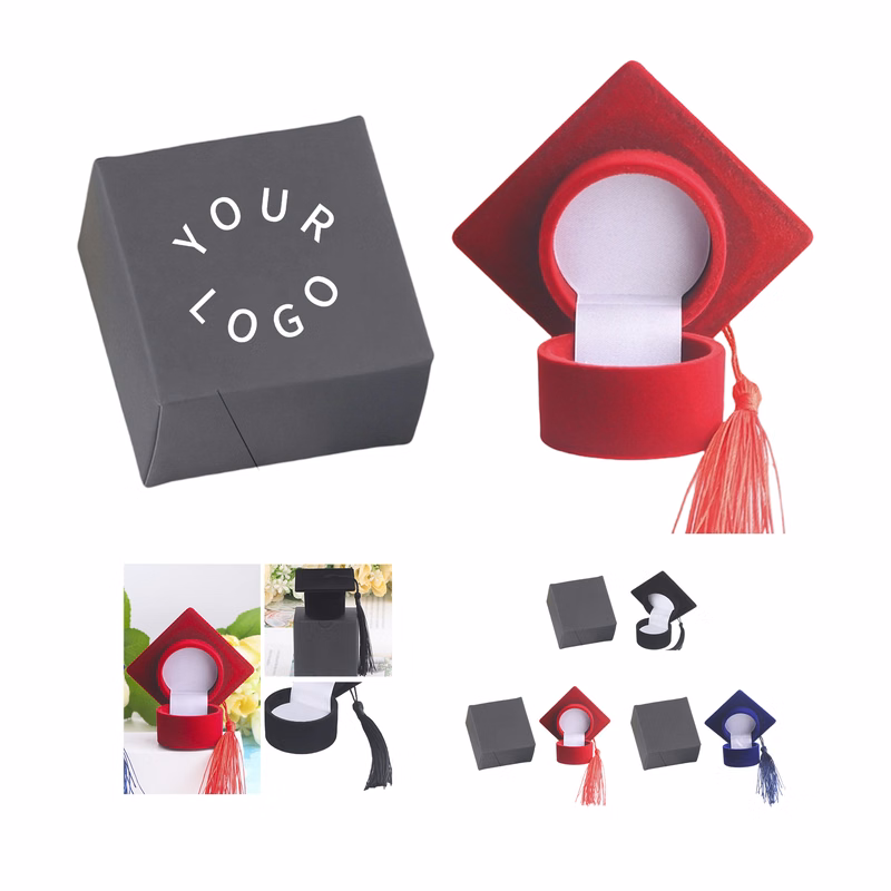 ABS Graduation Cap Ring Box 2.48" x 2.48" x 1.57"