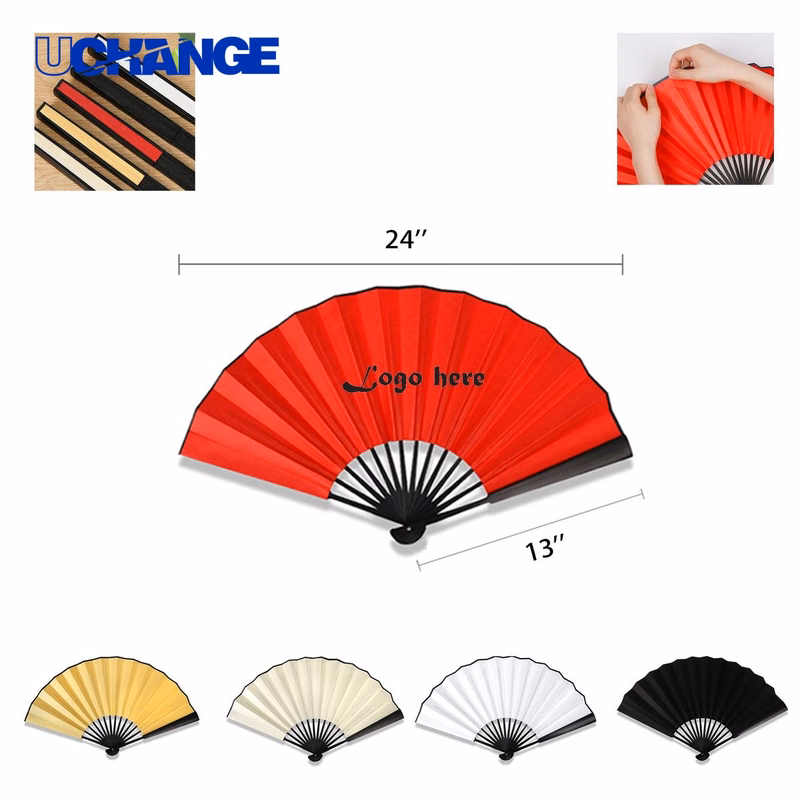 Custom 13" Bamboo Folding Hand Fan