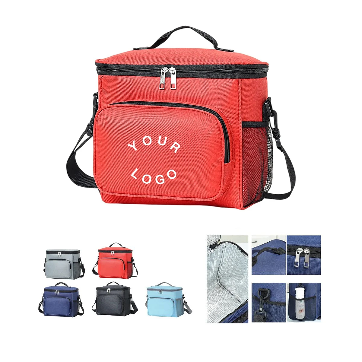 Durable Oxford Picnic Bag with Front Pocket and Handle 1