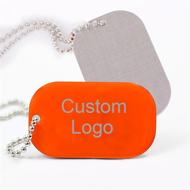 Dog animal nameplate beaded necklace