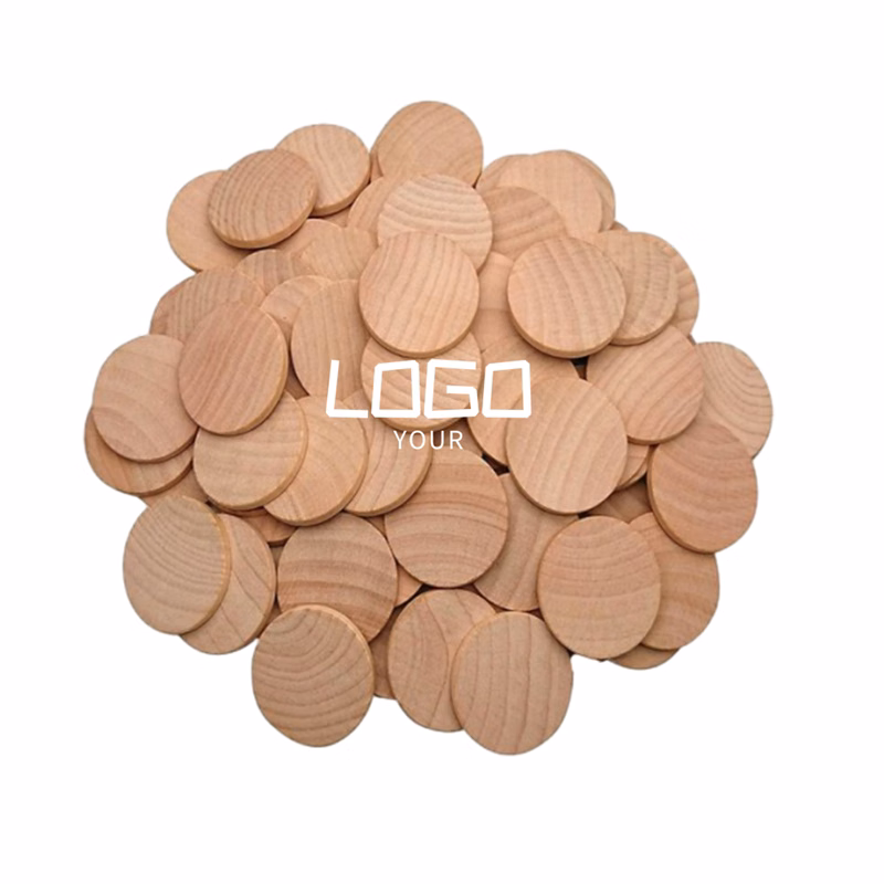 Round Wood Token Custom Advertising Coin